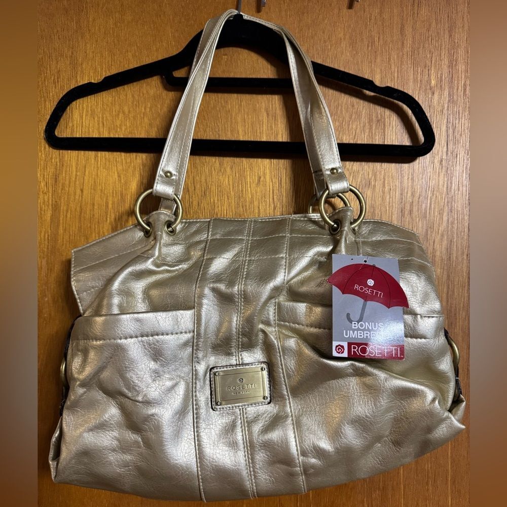 NWT Rosetti NY Women’s Gold LAME Handbag - READ DESCRIPTION